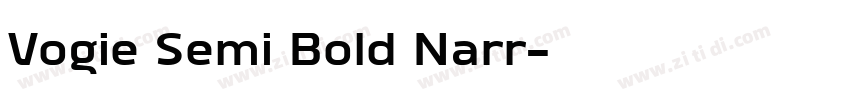 Vogie Semi Bold Narr字体转换 Vogie Semi Bold Narr字体转换
